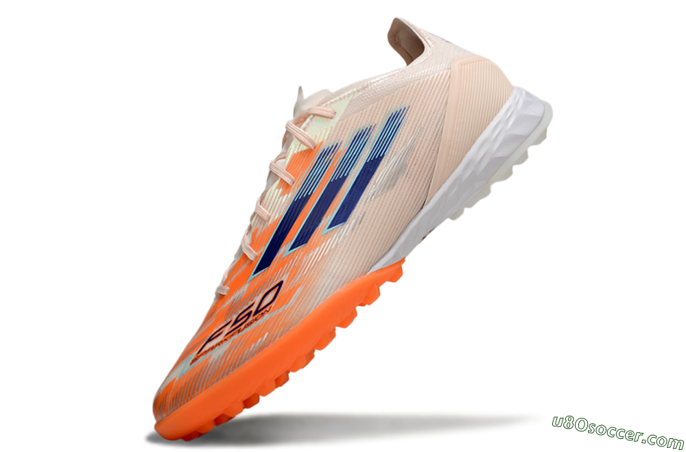 Adidas F50 Pro TF Artificial Turf Soccer Shoes - Pink/Orange/Blue 5