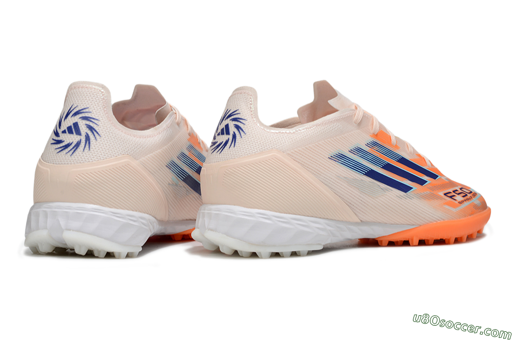 Adidas F50 Pro TF Artificial Turf Soccer Shoes - Pink/Orange/Blue 6