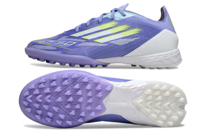 Adidas F50 Pro TF Artificial Turf Soccer Shoes - Blue/Yellow/White