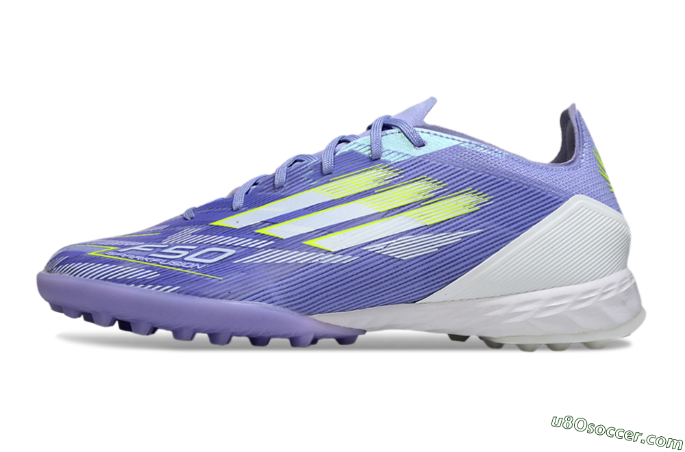 Adidas F50 Pro TF Artificial Turf Soccer Shoes - Blue/Yellow/White 2