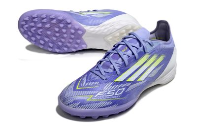 Adidas F50 Pro TF Artificial Turf Soccer Shoes - Blue/Yellow/White