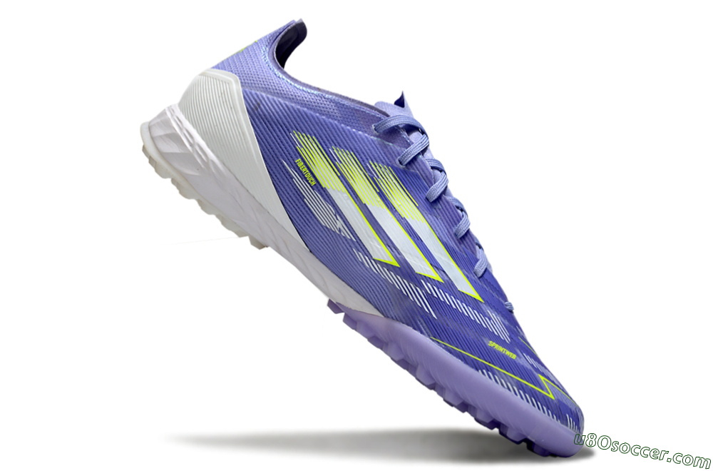 Adidas F50 Pro TF Artificial Turf Soccer Shoes - Blue/Yellow/White 4