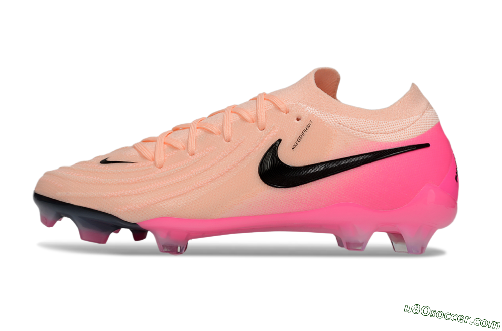 Nike Phantom GX 2 Elite FG Firm Ground Soccer Cleats - Pink/Black 2