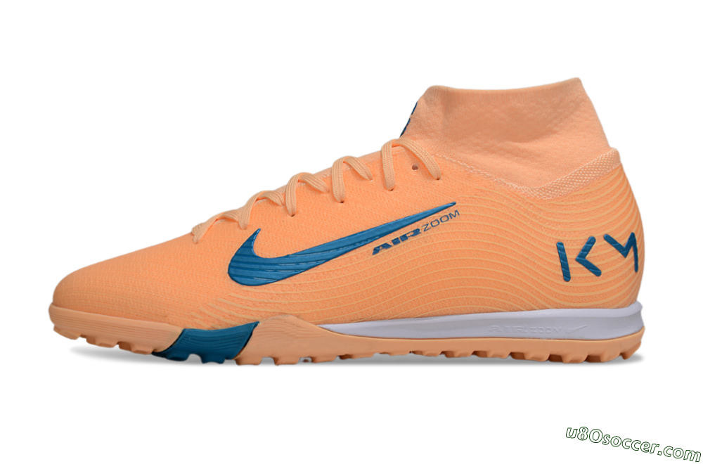 Nike Air Zoom Mercurial Superfly 10 Elite TF Artificial Turf Soccer Shoes - Pink/Blue/Yellow 2