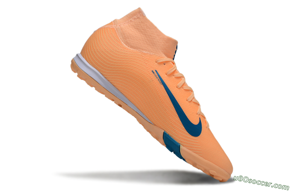 Nike Air Zoom Mercurial Superfly 10 Elite TF Artificial Turf Soccer Shoes - Pink/Blue/Yellow 4