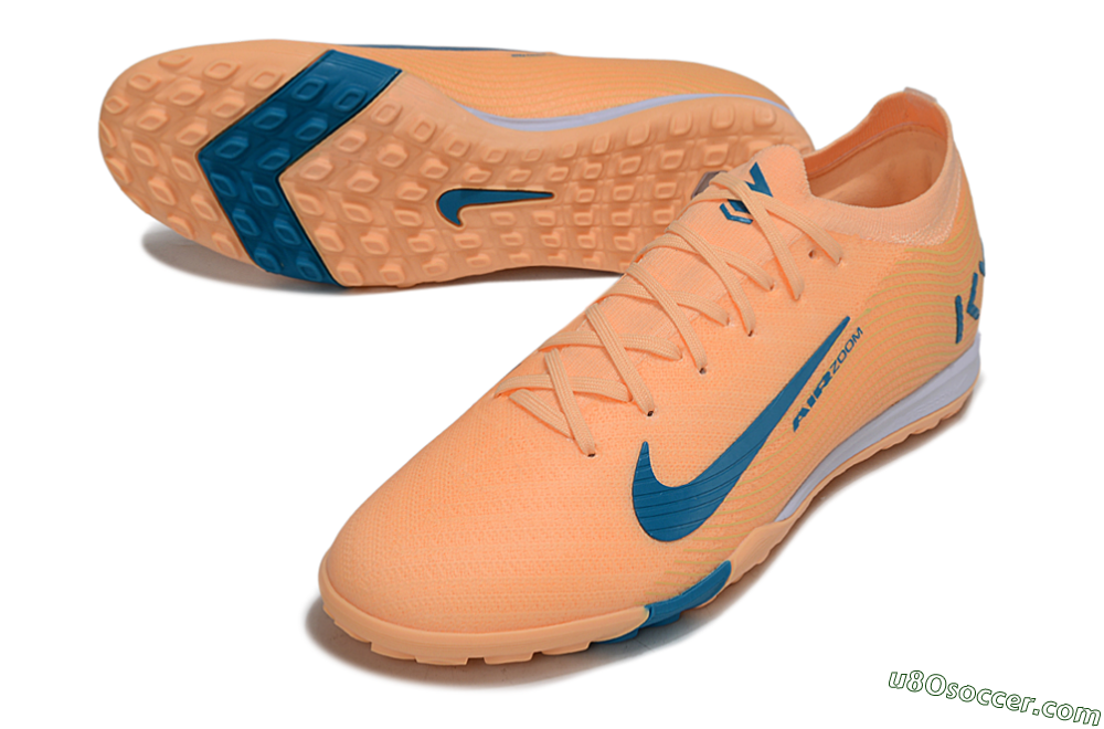 Nike Air Zoom Mercurial Vapor 16 Elite TF Artificial Turf Soccer Shoes - Pink/Blue/White 3