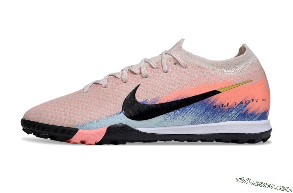 Nike Air Zoom Mercurial Vapor 16 Elite TF Artificial Turf Soccer Shoes - Pink/Black/Red 2