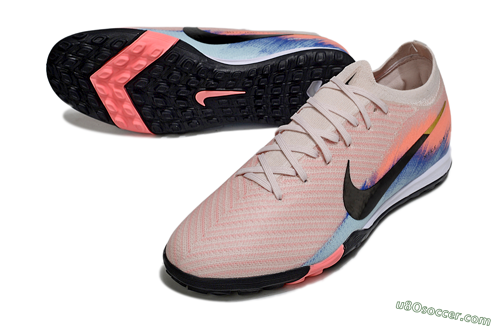 Nike Air Zoom Mercurial Vapor 16 Elite TF Artificial Turf Soccer Shoes - Pink/Black/Red 3