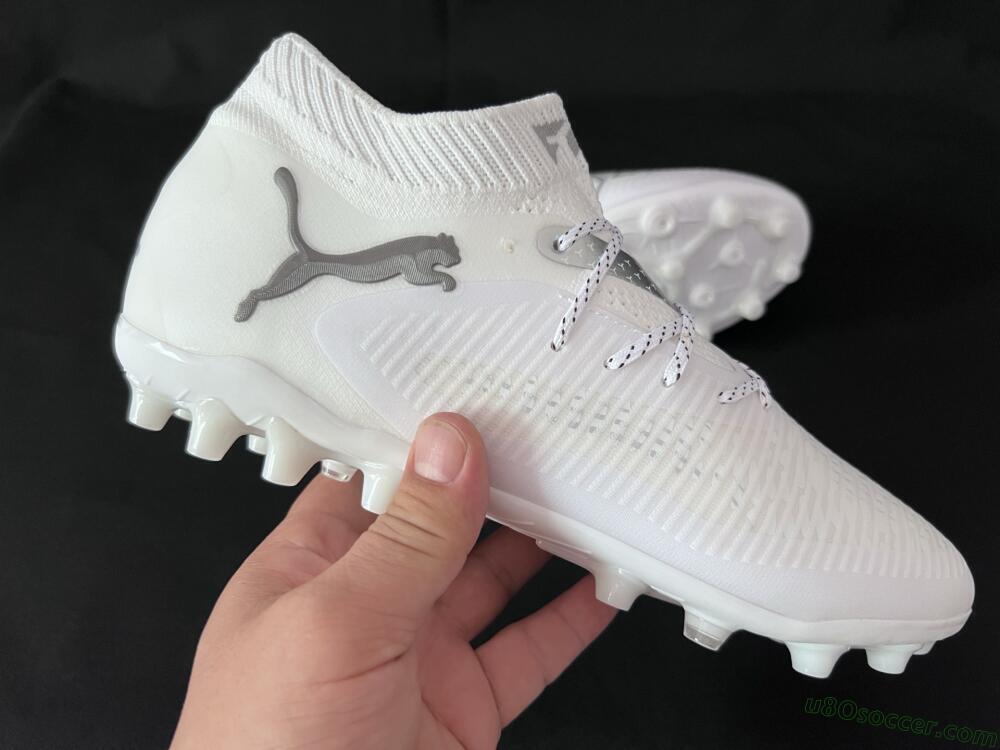 Puma Future 8 Ultimate AG Artificial Grass Soccer Cleats - Beige/Black/White