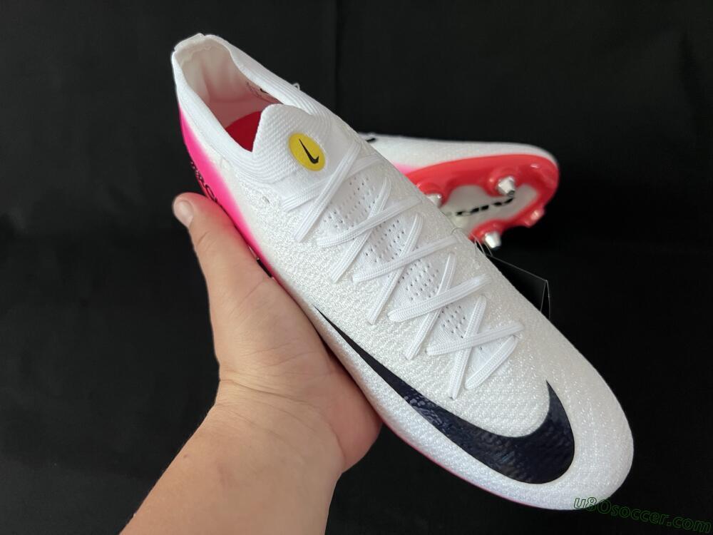 Nike Air Zoom Mercurial Vapor 16 Elite SG Soft Ground Soccer Cleats - White/Black/Red