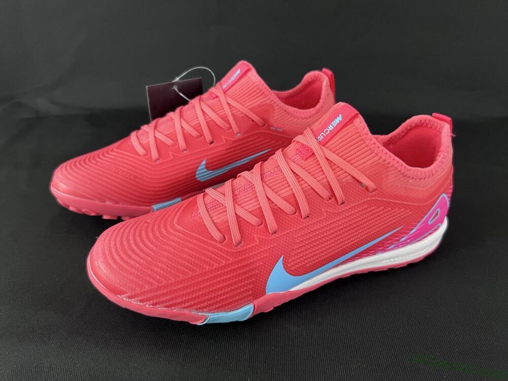 Nike Air Zoom Mercurial Vapor 16 Pro TF Artificial Turf Soccer Shoes - Red/Jade/Pink