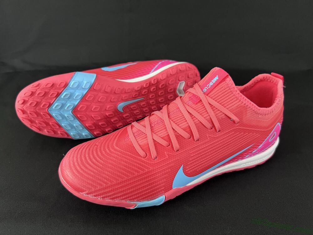Nike Air Zoom Mercurial Vapor 16 Pro TF Artificial Turf Soccer Shoes - Red/Jade/Pink