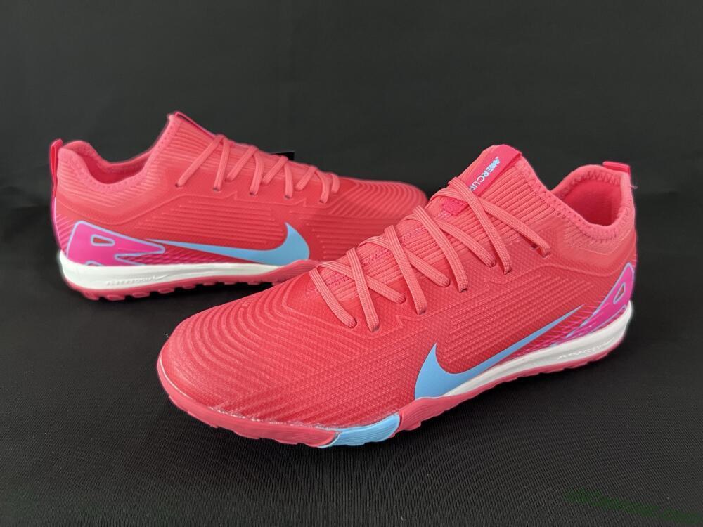 Nike Air Zoom Mercurial Vapor 16 Pro TF Artificial Turf Soccer Shoes - Red/Jade/Pink