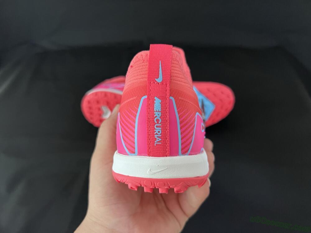 Nike Air Zoom Mercurial Vapor 16 Pro TF Artificial Turf Soccer Shoes - Red/Jade/Pink