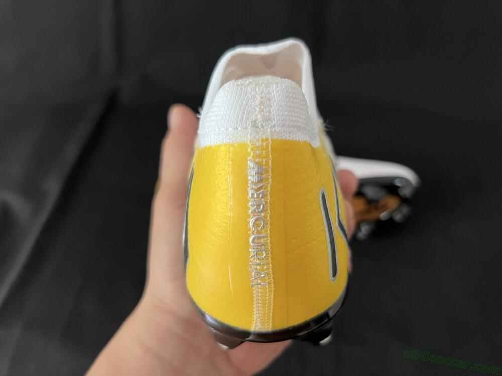 KM x Nike Air Zoom Mercurial Vapor 16 Elite FG Firm Ground Soccer Cleats - White/Black/Yellow