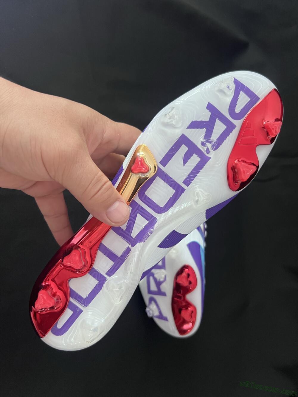 Adidas Predator 25 Elite Laceless FG Firm Ground Soccer Cleats - Blue/White/Red