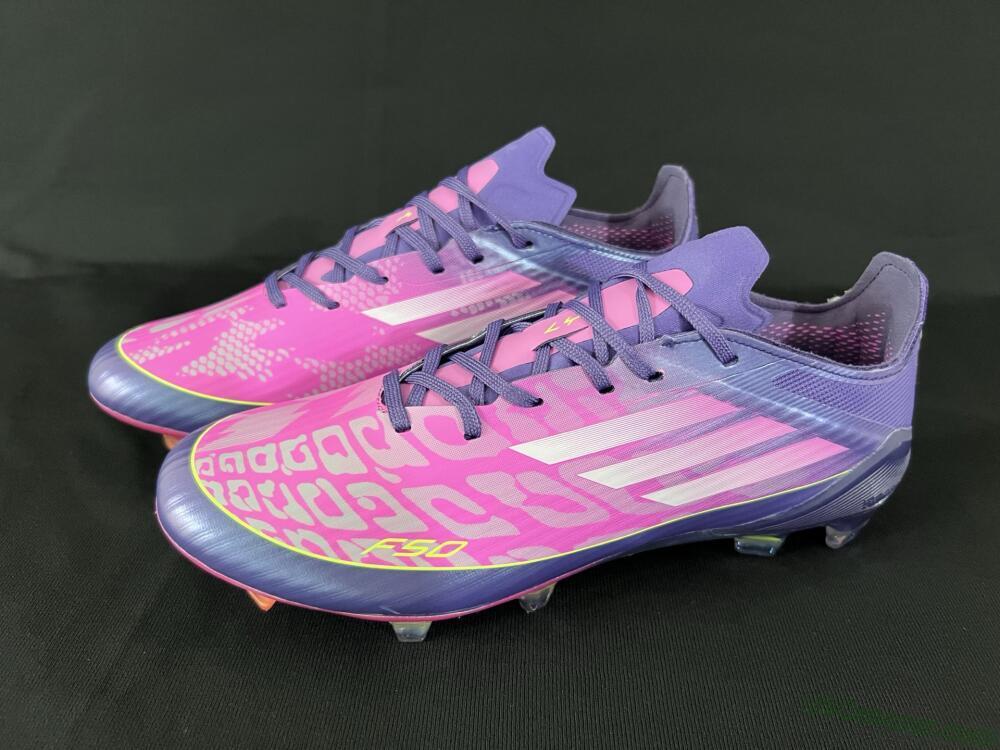 Adidas F50 Elite FG Firm Ground Soccer Cleats - Pink/Purple/Yellow