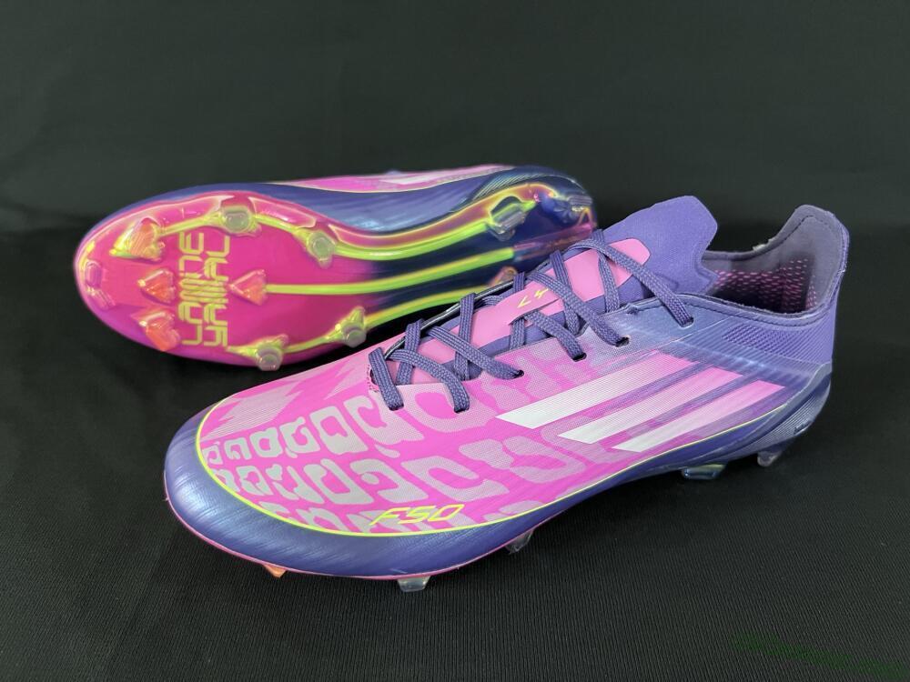 Adidas F50 Elite FG Firm Ground Soccer Cleats - Pink/Purple/Yellow