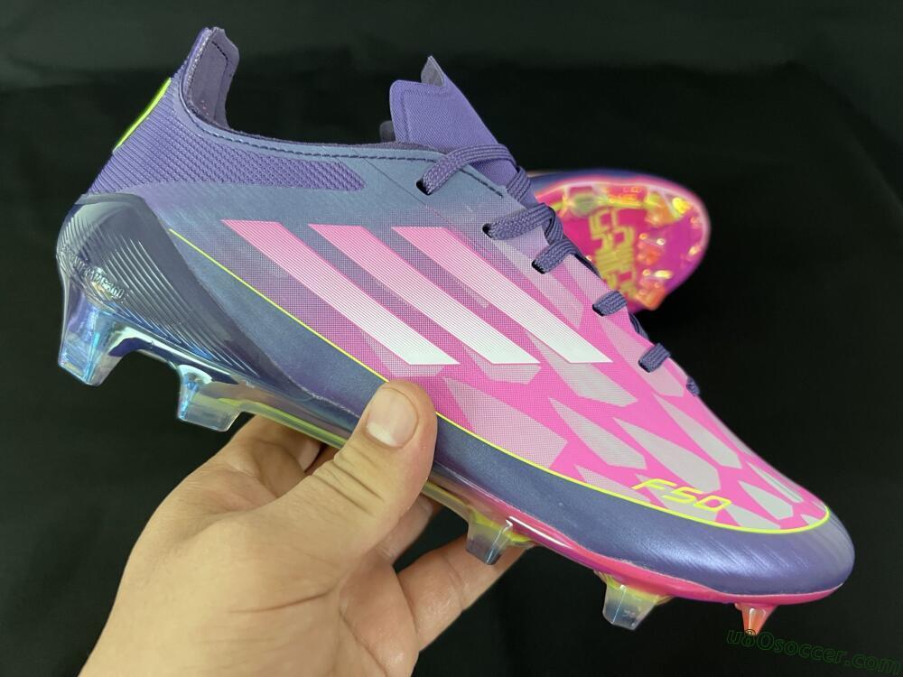 Adidas F50 Elite FG Firm Ground Soccer Cleats - Pink/Purple/Yellow