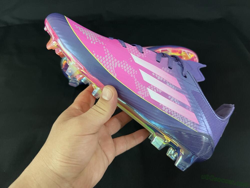 Adidas F50 Elite FG Firm Ground Soccer Cleats - Pink/Purple/Yellow