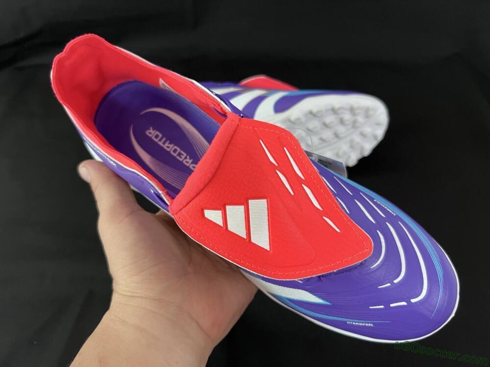 Adidas Predator Elite Foldover Tongue TF Artificial Turf Soccer Shoes - Blue/White/Red