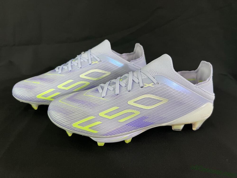 Adidas F50+ Elite Lightstrike Pro FG Firm Ground Soccer Cleats - Purple/Yellow/White