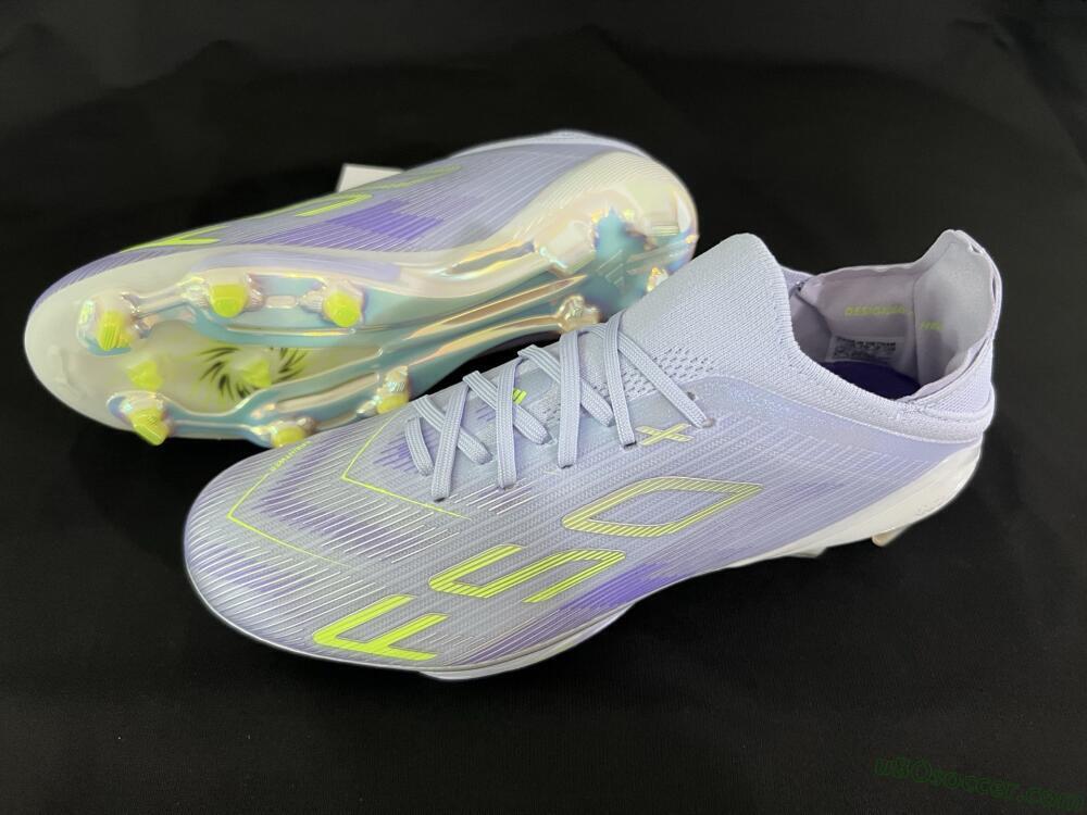 Adidas F50+ Elite Lightstrike Pro FG Firm Ground Soccer Cleats - Purple/Yellow/White