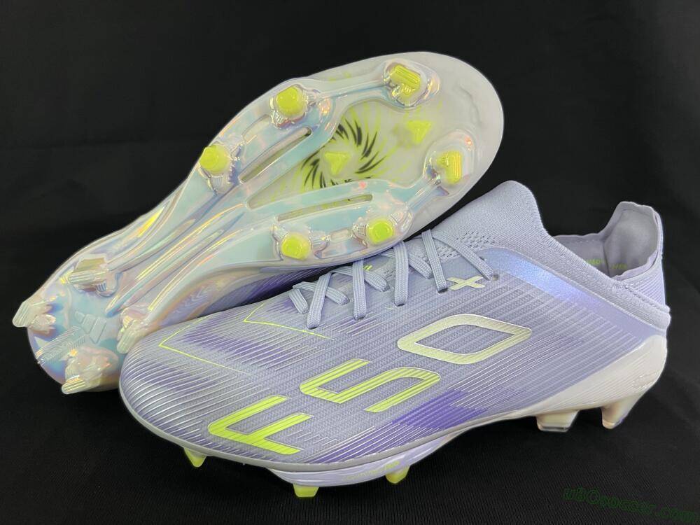 Adidas F50+ Elite Lightstrike Pro FG Firm Ground Soccer Cleats - Purple/Yellow/White