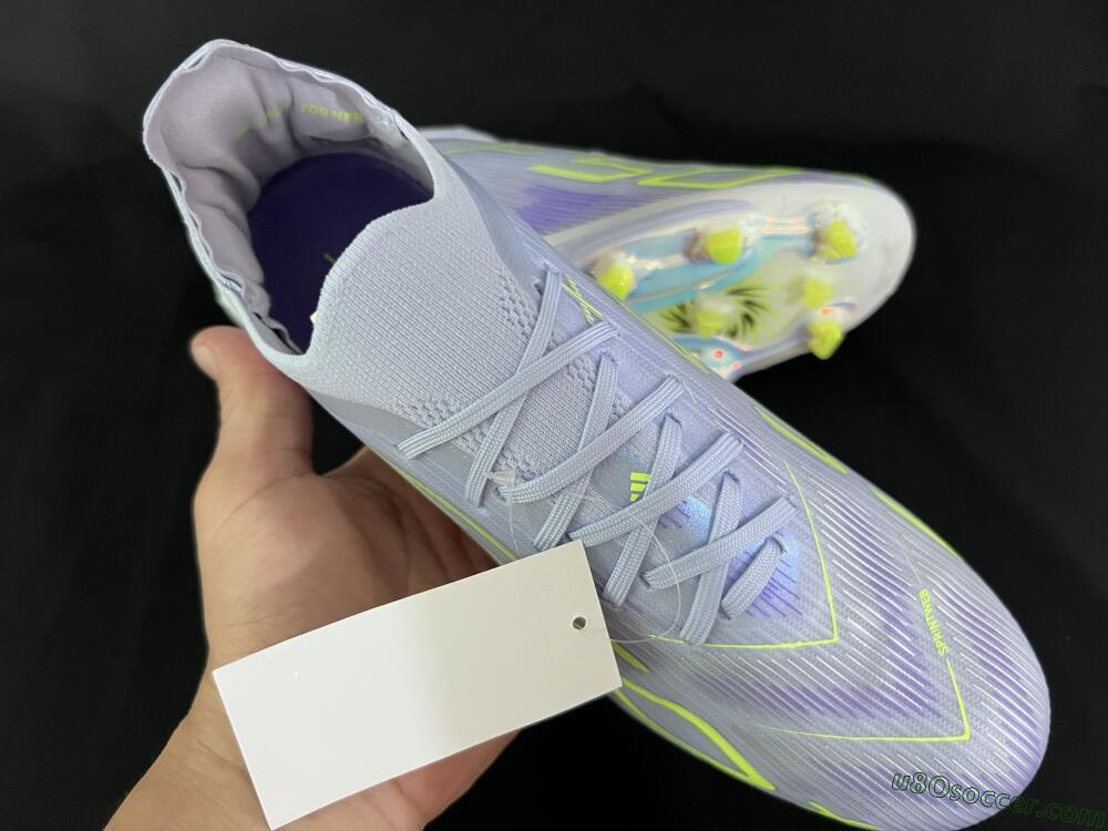 Adidas F50+ Elite Lightstrike Pro FG Firm Ground Soccer Cleats - Purple/Yellow/White