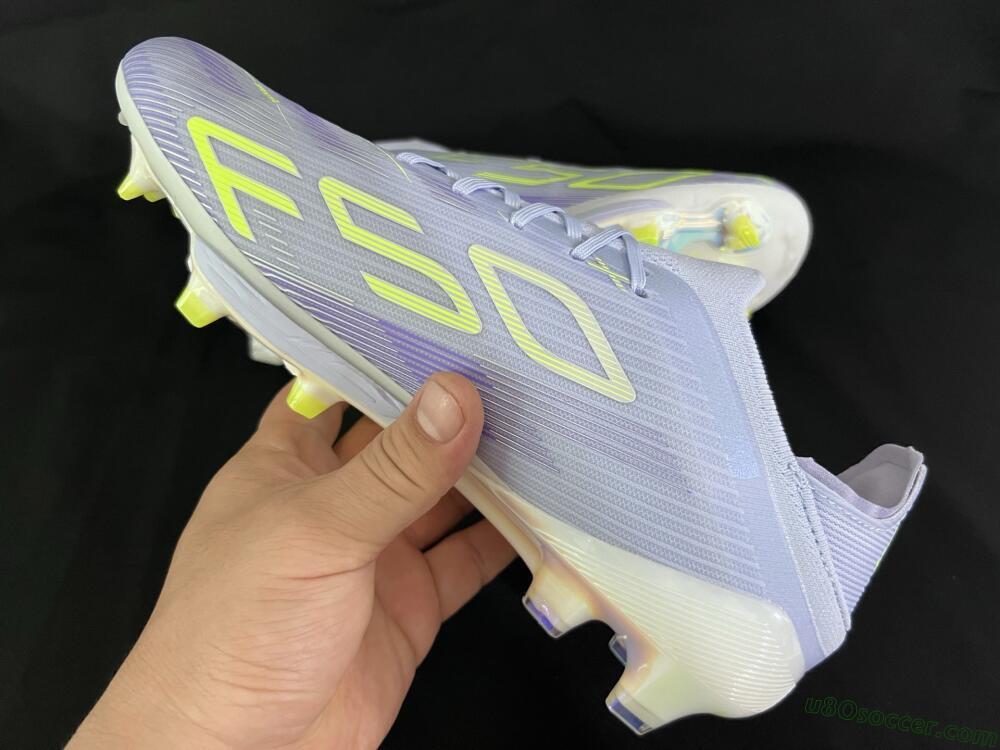 Adidas F50+ Elite Lightstrike Pro FG Firm Ground Soccer Cleats - Purple/Yellow/White