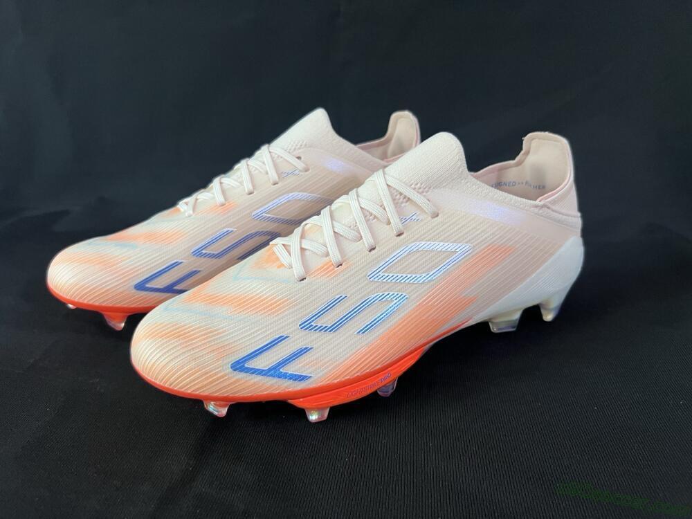 Adidas F50+ Lightstrike Pro Laceless FG Firm Ground Soccer Cleats - Red/Blue/White