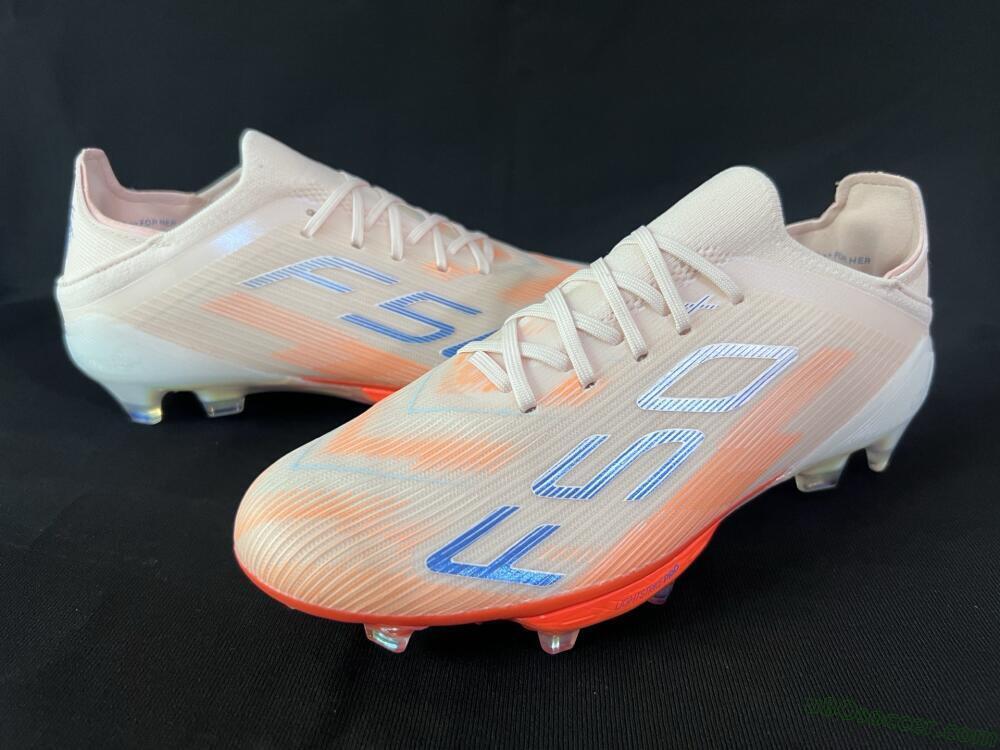 Adidas F50+ Lightstrike Pro Laceless FG Firm Ground Soccer Cleats - Red/Blue/White