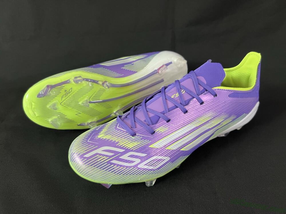 Adidas F50+ Elite FG Firm Ground Soccer Cleats - Blue/Yellow/Silver