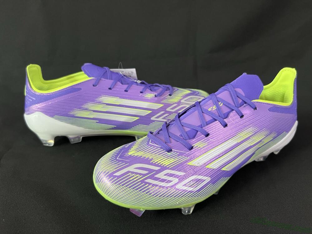 Adidas F50+ Elite FG Firm Ground Soccer Cleats - Blue/Yellow/Silver