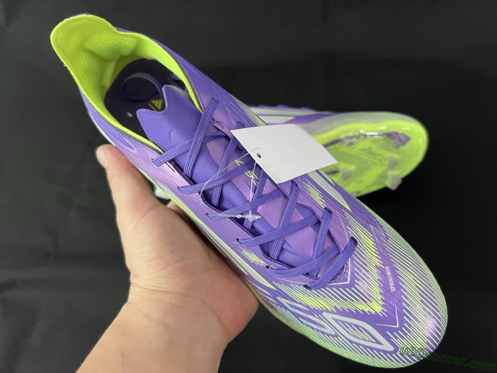 Adidas F50+ Elite FG Firm Ground Soccer Cleats - Blue/Yellow/Silver