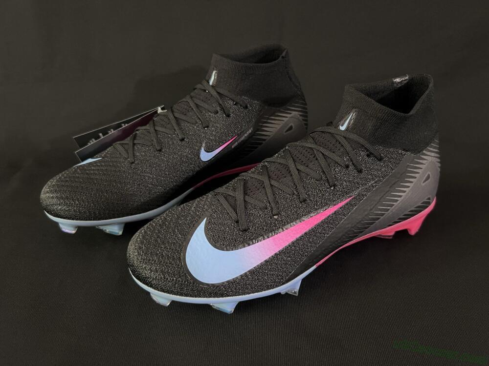 Nike Air Zoom Mercurial Superfly 10 Elite FG Firm Ground Soccer Cleats - Black/Blue/Pink