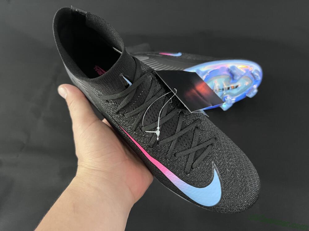 Nike Air Zoom Mercurial Superfly 10 Elite FG Firm Ground Soccer Cleats - Black/Blue/Pink
