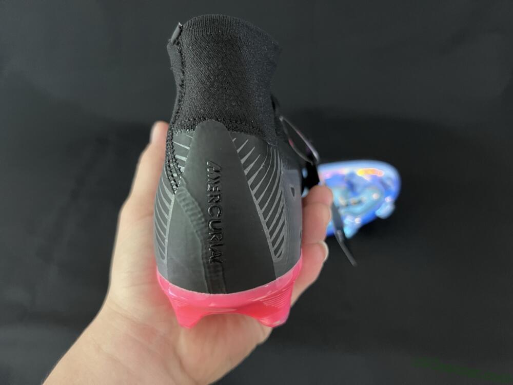 Nike Air Zoom Mercurial Superfly 10 Elite FG Firm Ground Soccer Cleats - Black/Blue/Pink