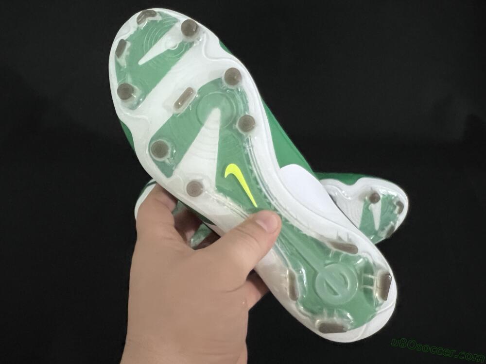 Nike Tiempo Legend 10 Elite FG Firm Ground Soccer Cleats - Green/Blue/White