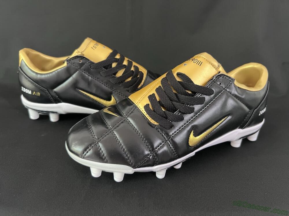 Nike Air Zoom Total 90 III FG Firm Ground Soccer Cleats - Black/Gold/White