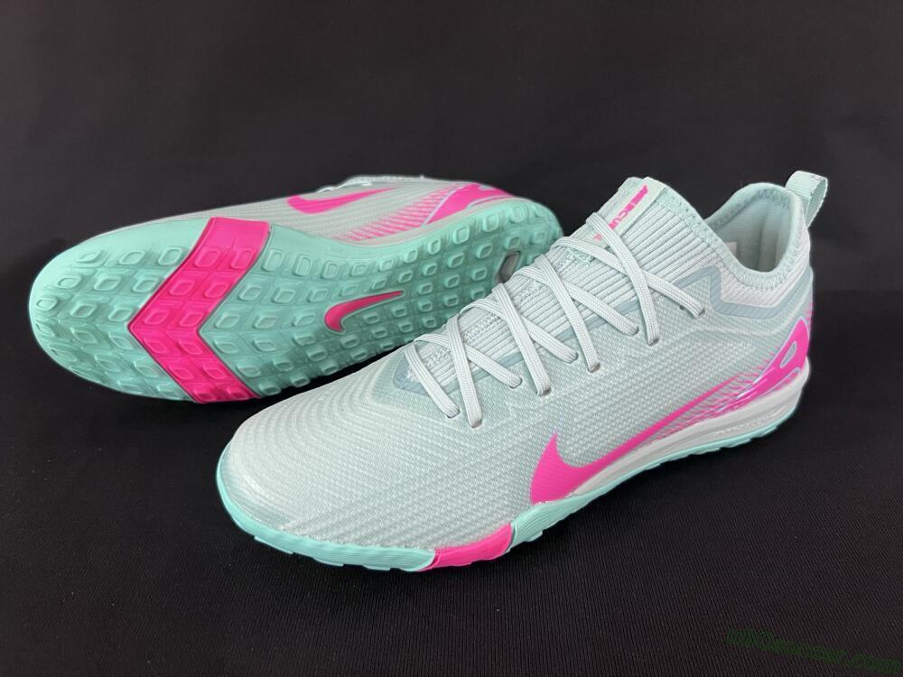 Nike Air Zoom Mercurial Vapor 16 Elite TF Artificial Turf Soccer Shoes - Jade/Pink