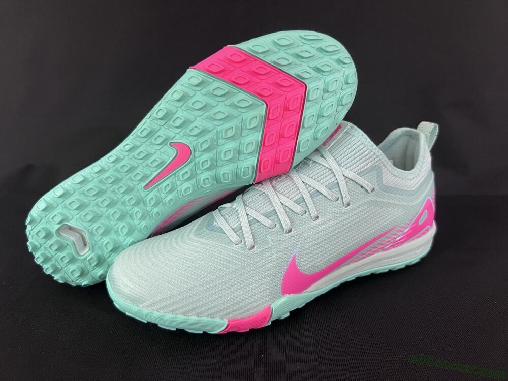 Nike Air Zoom Mercurial Vapor 16 Elite TF Artificial Turf Soccer Shoes - Jade/Pink