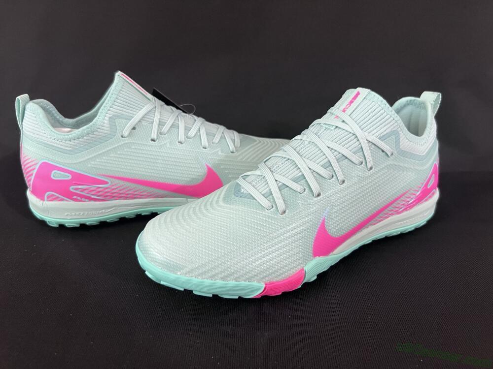 Nike Air Zoom Mercurial Vapor 16 Elite TF Artificial Turf Soccer Shoes - Jade/Pink