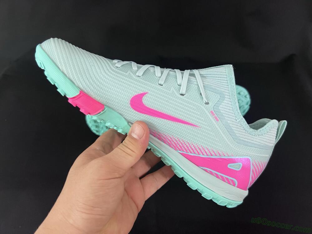 Nike Air Zoom Mercurial Vapor 16 Elite TF Artificial Turf Soccer Shoes - Jade/Pink