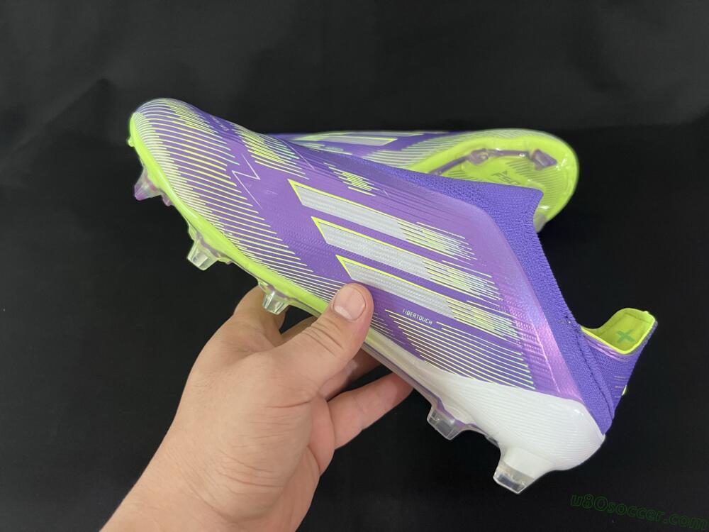 Adidas F50+ Elite Laceless FG Firm Ground Soccer Cleats - Blue/Yellow/Silver