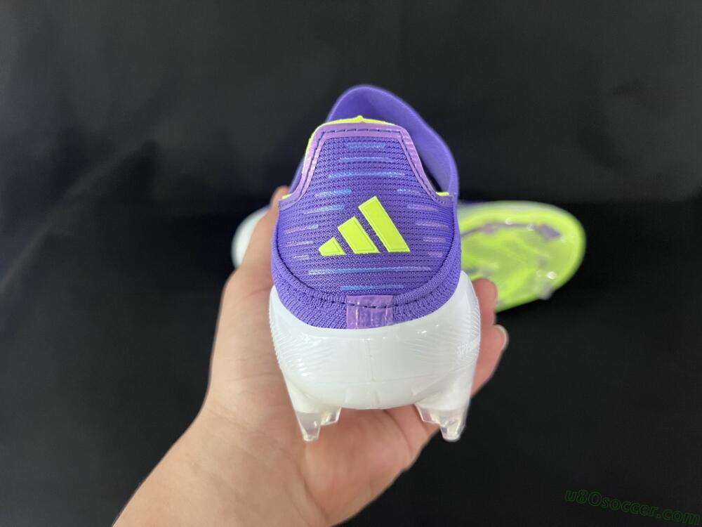 Adidas F50+ Elite Laceless FG Firm Ground Soccer Cleats - Blue/Yellow/Silver