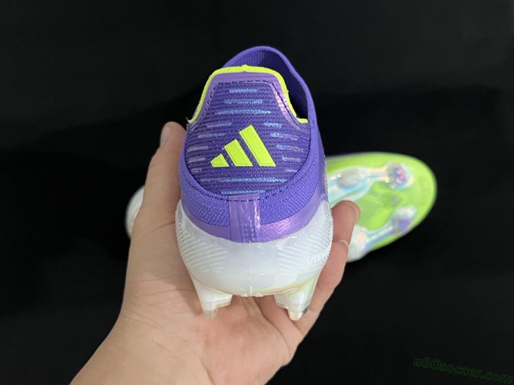Adidas F50+ Lightstrike Pro Laceless FG Firm Ground Soccer Cleats - Purple/Yellow/White