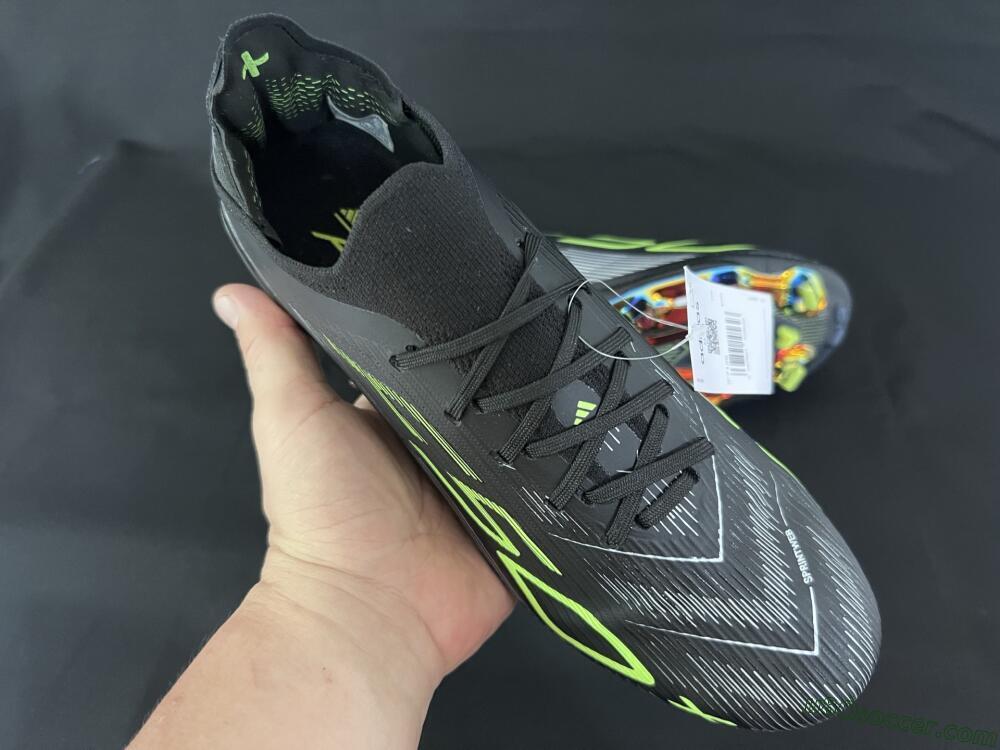 Adidas F50+ Lightstrike Pro FG Firm Ground Soccer Cleats - Black/Silver/Yellow