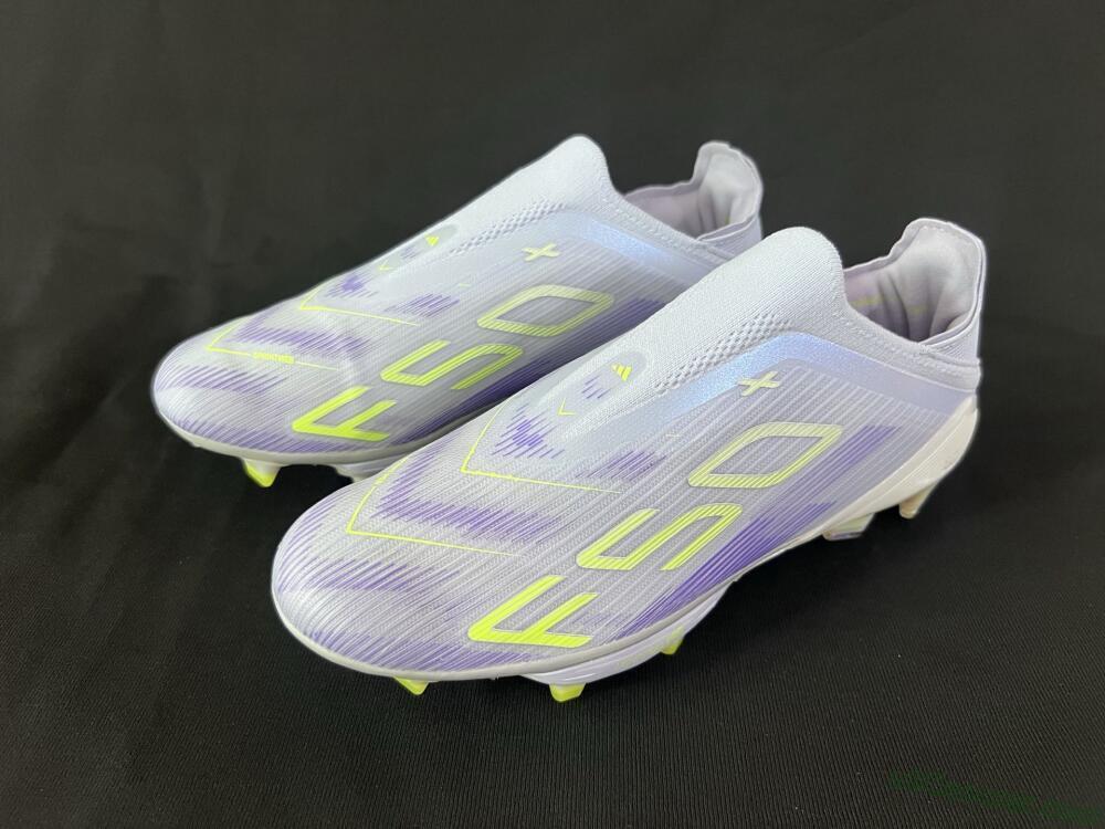 Adidas F50+ Lightstrike Pro Laceless FG Firm Ground Soccer Cleats - Blue/Yellow/White