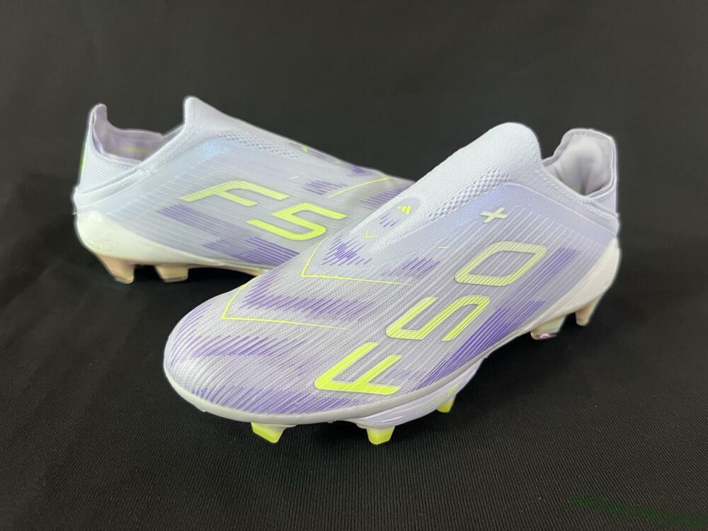 Adidas F50+ Lightstrike Pro Laceless FG Firm Ground Soccer Cleats - Blue/Yellow/White